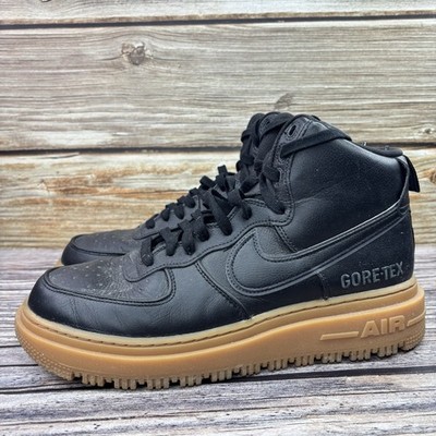 Size 11 USED Nike Air Force 1 High Gore-Tex Sneaker Boot Black Gum CT2815-001