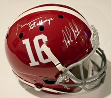 Nick Saban Gene Stallings Signed Alabama Crimson Tide Full Size Helmet Fanatics