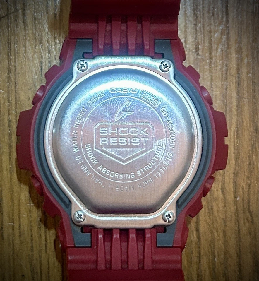 CASIO G-SHOCK GD-X6900HT-4 Heathered Series Red Watch Japan - Image 4 of 4