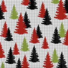 Henry Glass Winter Elegance Multi Colored Trees Cotton Flannel Fabric By Yard