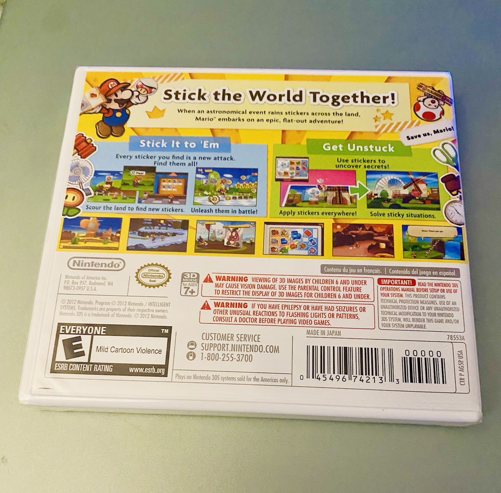 Paper Mario Sticker Star - Nintendo 3DS for sale online | eBay
