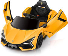 Lamborghini Electric Vehicle with Scissor Door,Kids Cars to Drive with Remote Co