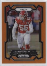 2023 Panini Prizm Orange Prizm 93/249 George Karlaftis #143 11nu