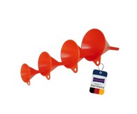 Trichter-Set 4-Teilig Rot HD-PE EinfüLltrichter HüNersdorff