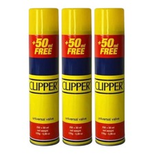 3X Clipper Universal Butane Gas Lighter Refill Fuel Fluid 300ML High Quality