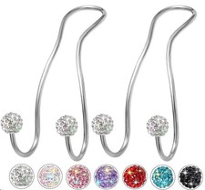 Bling Purse Hook for Car Headrest, Upgraded Cute Car Seat Hooks for Bag Handb...