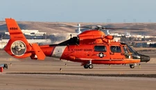 Eurocopter MH65C MH-65-C Dolphin Desktop Wood Helicopter Model Large Scale 1/32