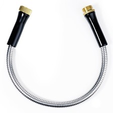 Short Garden Hose 3ft x 5/8",Metal Garden Hose for Hose Reel Faucet,Heavy Dut...
