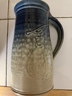 Lg Studio Pottery Stein Mug Mead? Honey Bee 7x4.5” Blue White Marked, Tankard — photo 1