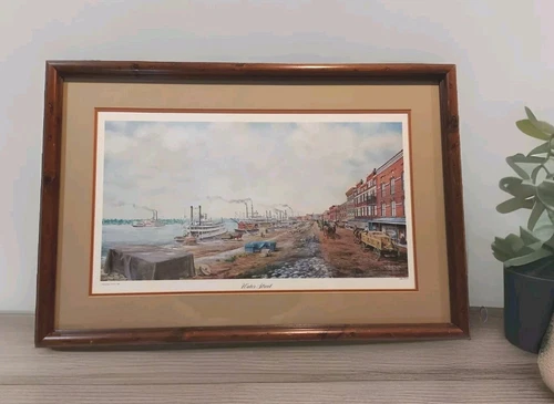 1981 Calvin Maglinger (1924-2010) Water Street LE(139/500) 23"X34.25" (8.75 lb) 