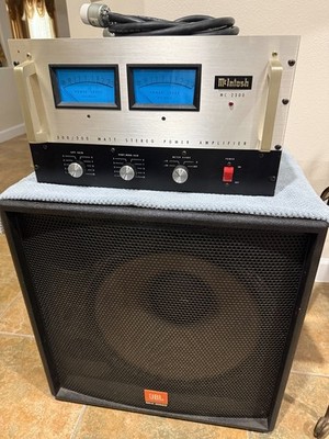 mcintosh MC2300 stereo power amplifier & JBL SR Bass Speakers