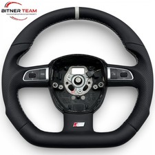 AUSTAUSCH Lenkrad Lederlenkrad Multifunktion AUDi A3 A4 A5 Q5 ABGEFLACHT DSG