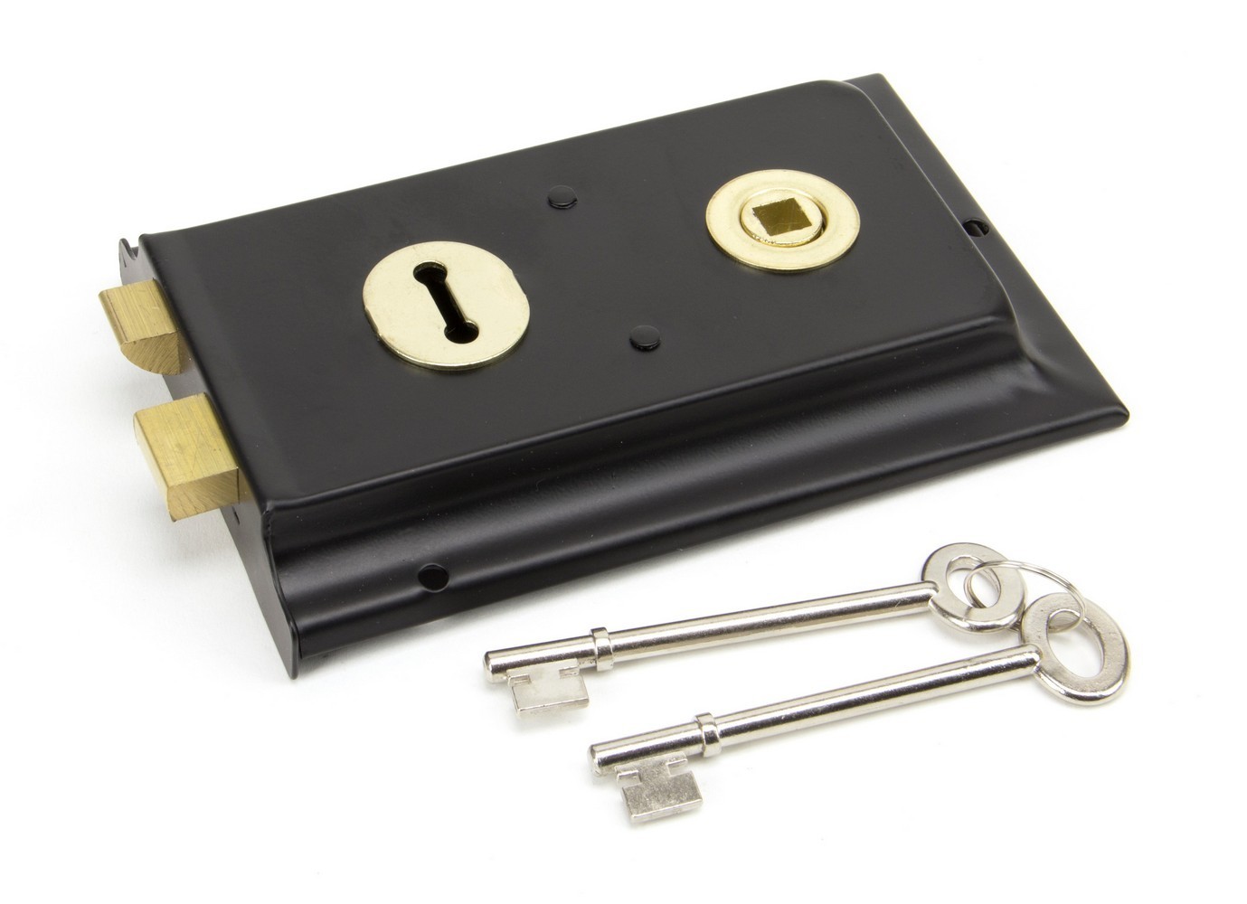 From The Anvil 35000 Polished Brass Rim Lock & Cover