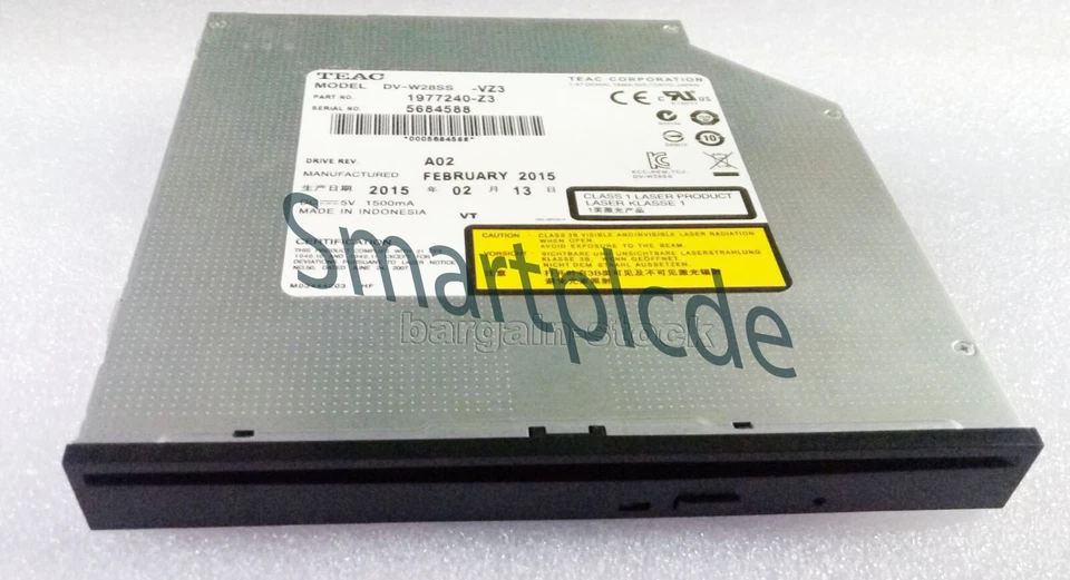 TEAC DV-W28SS SATA Slot Load CD DVD Rewriter Burner Drive 12.7mm DVD RW Burner ~ - Image 4 of 4