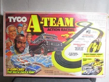 Vintage 1983 TYCO A-Team Slot Car Action Race Track (near complete) extra track