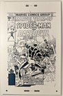 Marvel Team Up Original Comic Art-B&W Oversized 17x11 Production Cvr-Iss. #56 — photo 10