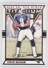 2002 Private Stock Titanium Red Missing Serial Number Steve McNair #96 0a1