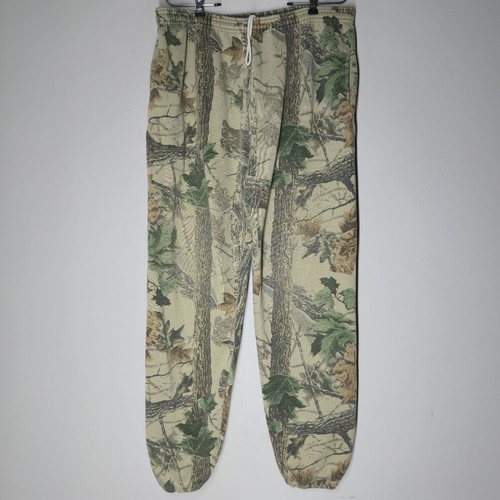 Vintage Jerzees Outdoors Realtree Camo Mossy Oak Sweatpants Baggy Size Large