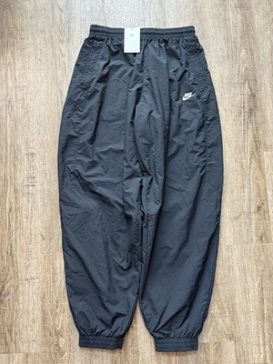 Nike Oversized Woven Track Pants Black Men s Sz Small HQ6114-010