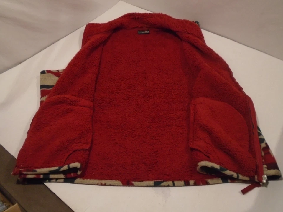 Jane Ashley Size 3X Womens Aztec South western Fleece Sleeveless Vest - Image 4 of 4