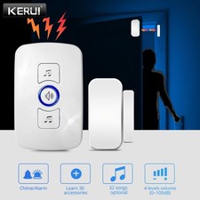 Door Open Sensor Chime Magnetic Sensor Alarm 32 Chime Wireless for Home Security