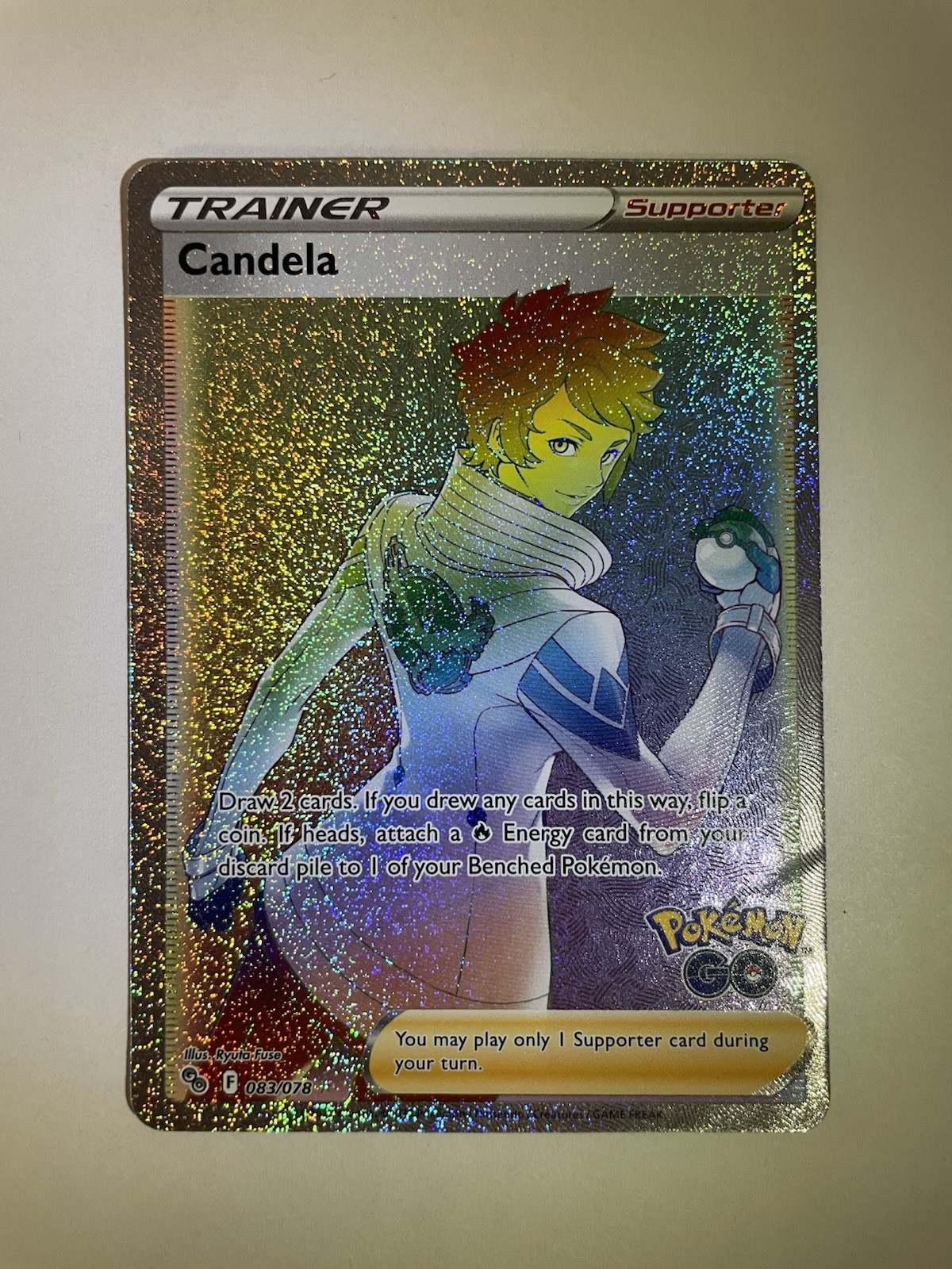 Candela 083/078 Full Art Rainbow Trainer Pokemon Go Pokemon Card Near Mint