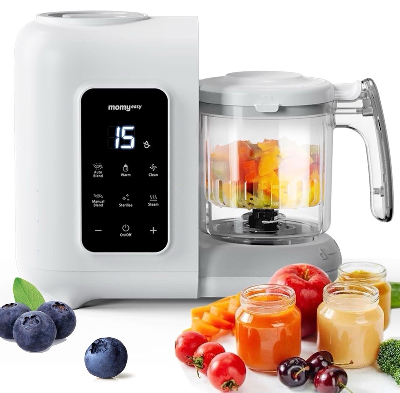 MOMYEASY Baby Food Maker, Baby Food Steamer and Puree Blende
