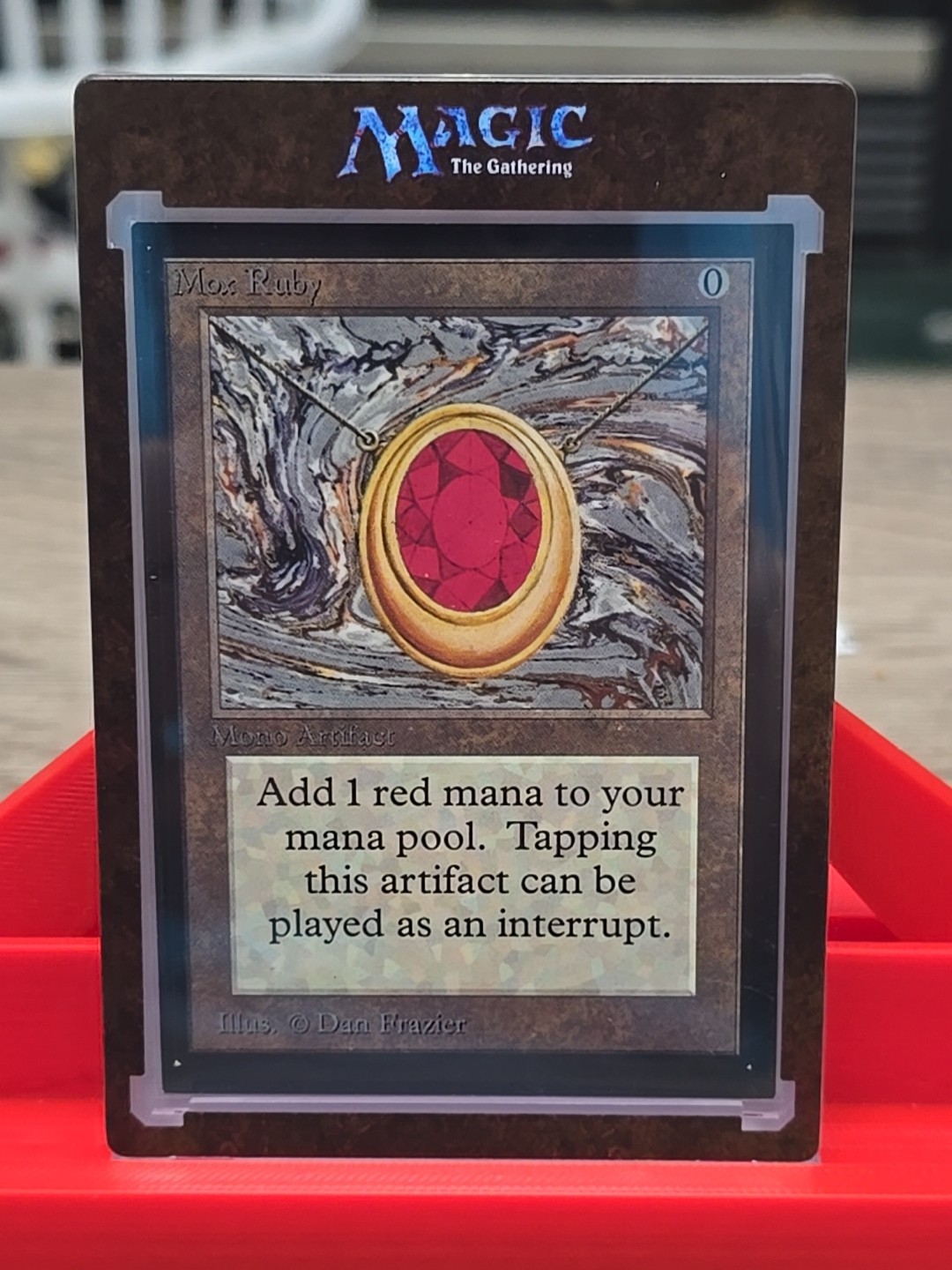 Mox Ruby 1993 Collector's Edition Artifact Magic the Gathering