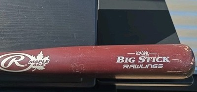 Rawlings Maple Ace Big Stick R243PB Pro Ink Dot Test 33 Inch Cupped Black Brown