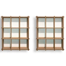 2 Pack of Unpainted MDF Wood Funko Pop Display Case for Acrylic Stacks and Armor