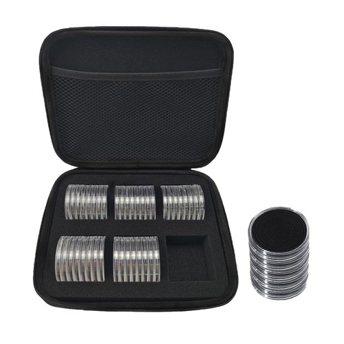 Coin Collection Holder Storage Box 48 Pieces 46mm Plastic Coin Case ...