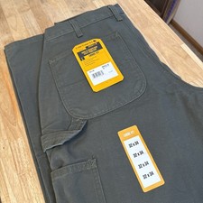 Men's Carhartt BN0011-M Loose Fit Washed Duck Utility Pants Moss NWT 32x34