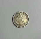 1876 P Seated Liberty Silver Dime 10c US Silver Coin XF/AU Original