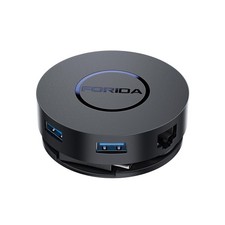 Mini USB C Docking Station Dual HDMI Monitor USB C to USB Dock Hub with Gigab...