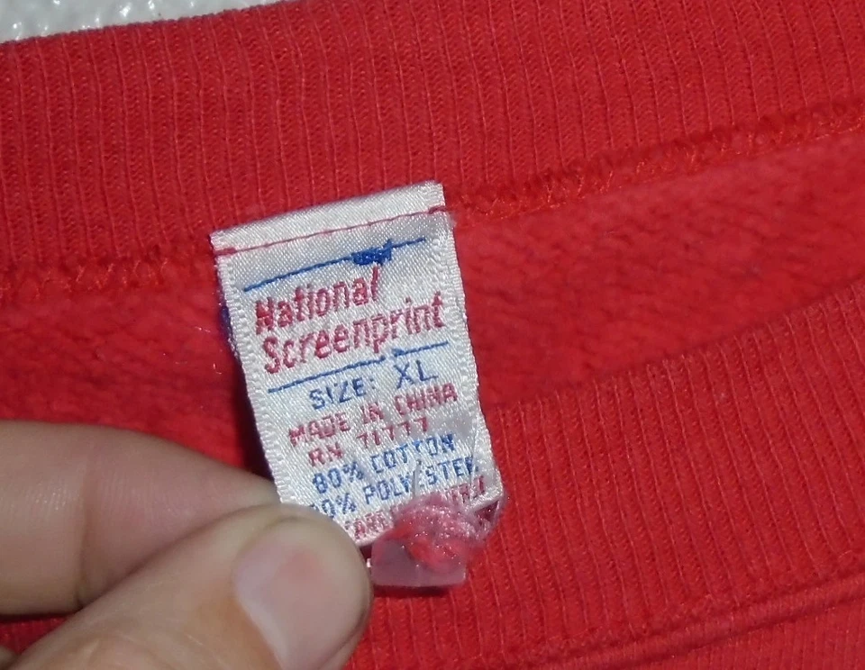 Sudadera vintage años 80 moto de nieve Navidad cuello redondo dibujos animados XL Foto 3 de 4