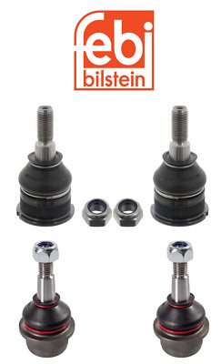 Set of 4 Front Upper/Lower Ball Joints L+R FEBI for VW Beetle Karmann Ghia