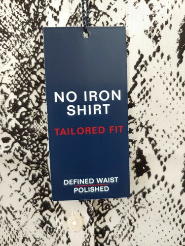 Chaps by Ralph Lauren Sz. 2X No-Iron Charcoal and Pearl Long Sleeve Shirt NWT - Picture 6 of 10