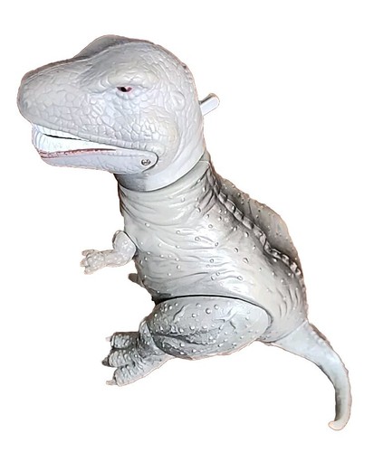 VINTAGE 1987 HG Toys DINOSAUR WARRIORS Tyrannosaurus Rex T-Rex Gray Figure - Picture 2 of 7