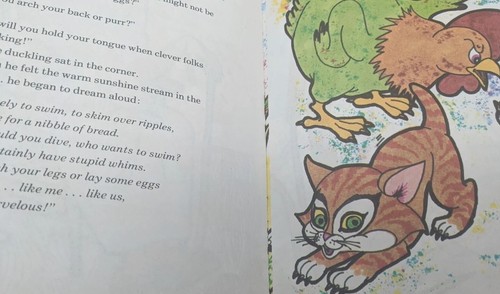 Vintage 1970 "The Ugly Duckling" Book And Record Peter Pan 45 RPM - Picture 5 of 10