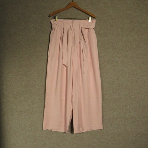 PANTS 12W PINK PLEATED HIGH RISE 