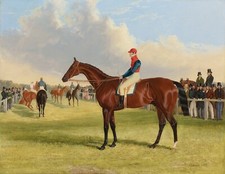 Oil Painting repro Don John, The Winner of the 1838 St. Leger with William Scott