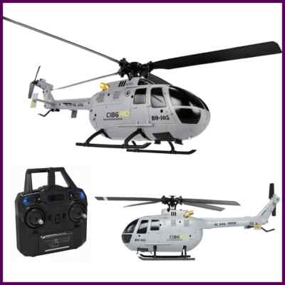 C186 Pro B105 2.4G RTF RC Helicopter 4 Ppropellers 6 Axis Electronic Gyroscope f