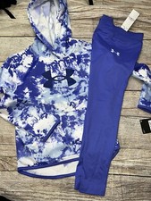 Under Armour Girls Ice dye Hoodie Leggings Outfit Set NEW