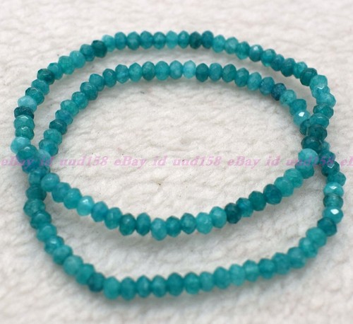 Venta al por mayor 6 piezas pulsera elástica curativa cristal amazonita natural 2x4 mm 7,5” - Imagen 3 de 3