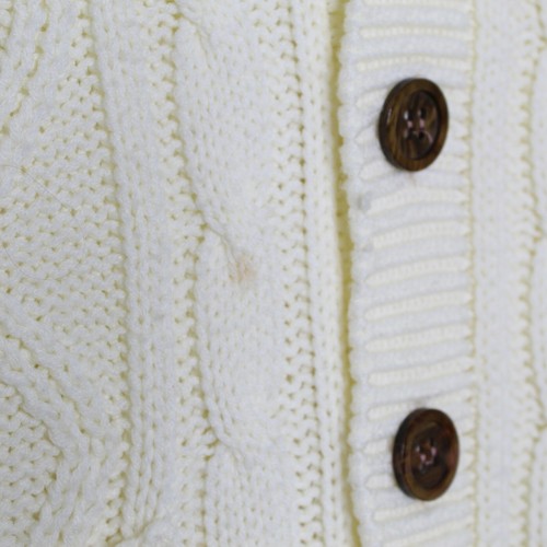 VTG 60s Sears Kings Road Shawl Collar Cable Knit Cardigan Sweater Size Medium - Picture 5 of 7