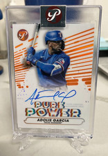 2022 Topps Pristine Adolis Garcia Auto Pure Power Orange Refractor /25