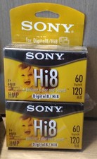 Lot Of 3 NEW Sony Hi8 60 min Digital8 120 min Hi8 HMP Camcorder Cassette Tape
