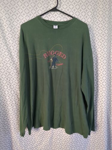 Vintage Gap Rugged Fly Fishing Sweatshirt  XXLarge