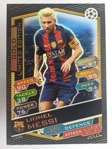 Lionel Messi Match Attax Champions League Gold Limited Edition 2016 2017 Le5g Ebay