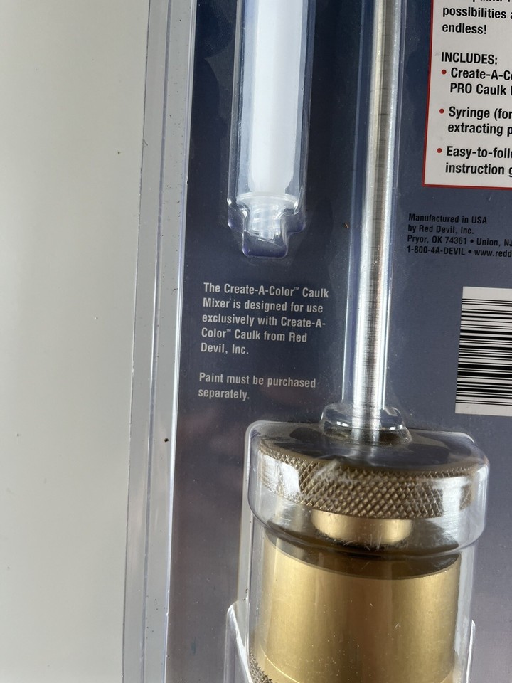 Create A Color Pro New In Package Diecast Aluminum Pro Caulk Mixer L
